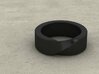 Mobius 1 Ring 3d printed Matte Black Steel Render
