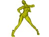 1/18 scale nose-art striptease dancer figure B 3d printed 