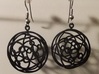 Earrings 3D curve on sphere 3d printed 