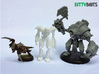 Humanoid BittyBot MK1 3d printed Scale Reference (Polished WSF)