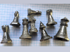 Chess shaped Dice (hollow) 3d printed customer print in Nickel Steel
