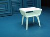 1:24 Moderne Angled Side Table 3d printed Printed in White, Strong & Flexible