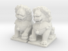 Chinese Guardian Lions 3d printed 
