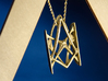 Synapse Pendant 3d printed Synapse Pendant in Polished Brass