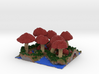 Mushroom Village 3d printed 