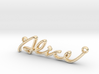 ALICE Script First Name Pendant 3d printed 