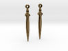 Earrings of bronze sword c.1200BCE 3d printed 