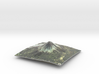 Mount Fuji Map 3d printed 