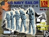 1-24 US Navy Sailors Combat SET 2-4 3d printed 