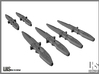 1/6 scale  Elite Forces Boot Knives X6 3d printed 