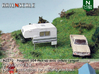 Peugeot 504 Pick-up avec cellule camper (N 1:160) 3d printed 