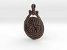 Eridu Teardrop Pendant - large with side loop 3d printed 