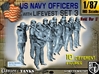 1-87 USN Officers KAPOK Set3 3d printed 