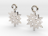 Snowflake Earrings 3d printed 