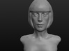 Woman with Short Hair  3d printed Front