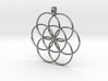 SEED OF LIFE Sacred Geometry Symbol Necklace 3d printed 