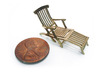 1:48 Titanic Deck Chair 3d printed Printed in Raw Brass