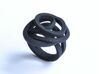 Love is in the Air Ring 3d printed Black Soft Elegant Knot Ring 