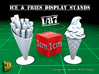 8 ICE & FRIES display stand (1:87) 3d printed ICE & FRIES display stands