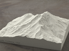 6'' Mt. Shasta, California, USA, Sandstone 3d printed Radiance rendering of model, viewed from the SSE