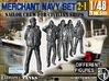 1-48 Merchant Navy Crew Set 2-1 3d printed 