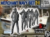 1-35 Merchant Navy Crew Set 2-1 3d printed 