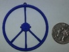 Peace Sign Dirtbike Wheel 3d printed Material Shown: Royal Blue Strong and Flexible 