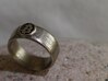 Bitcoin Ring (BTC) - Size 10.5 (U.S. 20.17mm dia) 3d printed Bitcoin Ring - Stainless steel [manually polished]