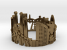 Barcelona Skyline - Cityscape Ring 3d printed 