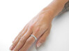 LOVE  3d printed LOVE ring Premium Silver