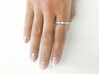 LOVE  3d printed LOVE ring Premium Silver
