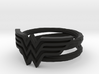 Wonder Woman Ring With Lasso Size 7 3d printed 