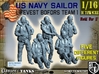 1-16 USN Sailor Lifevest Bofors TEAM 1 3d printed 