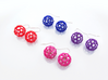 Buckyball Chemistry Molecule Earrings 3d printed 