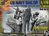 1-16 USN Sailor Oerlikon Assist-1 3d printed 