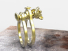 Teddy Bear Ring (Tied Up) 3d printed 