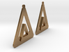 Triangle Earring Pair Model O Solid 3d printed 