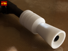 ESB Flash Hider (Hoth Version NOCUT barrel) 3d printed White Strong & Flexible Polished