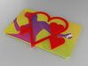 Gift Card Holder Multiple Hearts 3d printed 