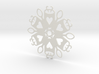 Coffee & Spoon Snowflake Ornament 3d printed 