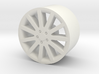 1/24 scale 11-spoke wheel for plastic model cars 3d printed 