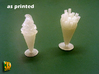 16 ICE & FRIES display stands (1:87) 3d printed ICE & FRIES display stands - actual print