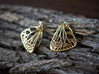 Butterfly Earrings (S)  3d printed Material: Raw Brass