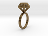 Wireframe Diamond Ring (size 6) 3d printed 