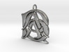 Cipher Initials AAB Pendant 3d printed 