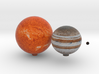Proxima Centauri system & Jupiter to scale. 3d printed 