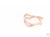 Dual Modern Ring 3d printed Rose Gold