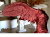 Winged Victory (10" tall) 3d printed Winged Victory of Samothrace (computer rendering, shown in red for contrast)