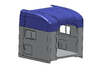 1/24 peterbilt Unibilt Sleeper  cabin 3d printed 
