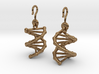 DNA Earrings (One Piece) 3d printed 